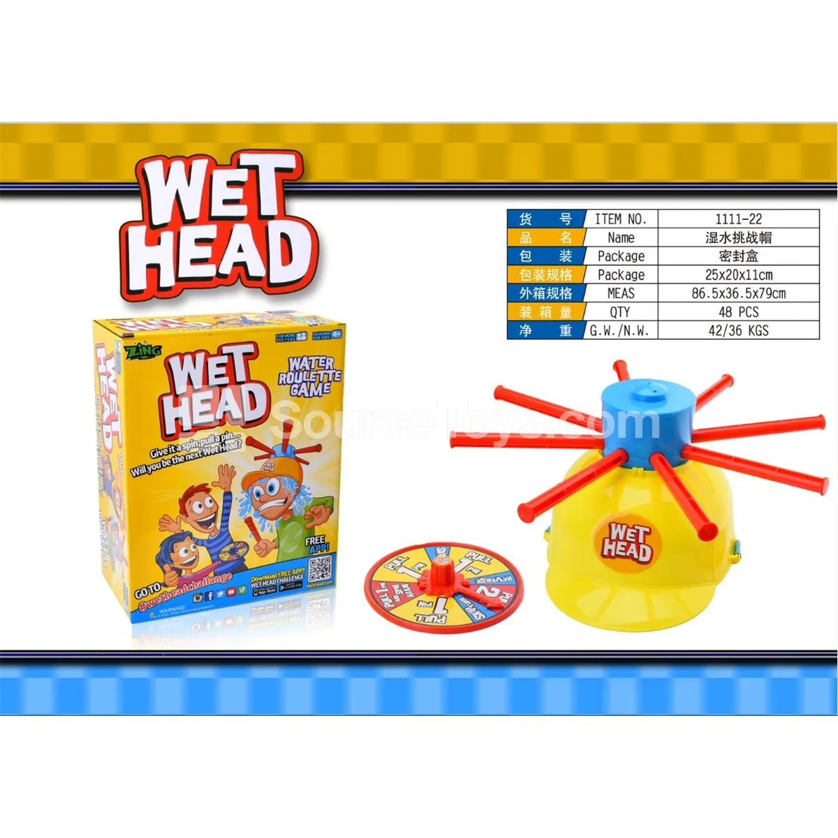 Water Splash Challenge Hat Party Prank Toy