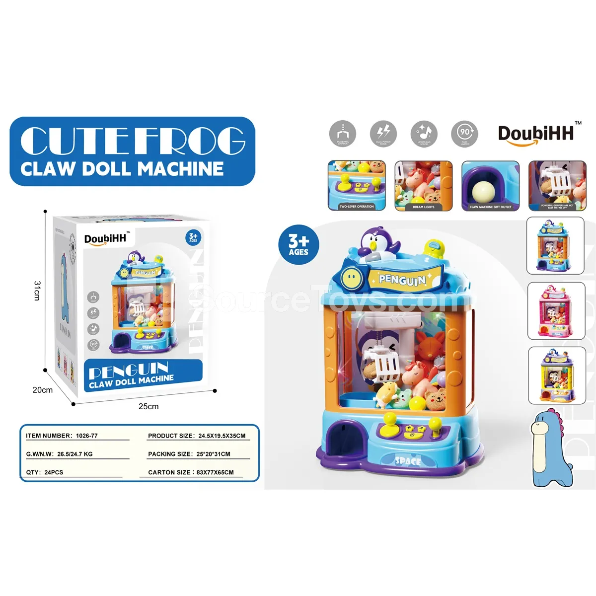 Penguin Claw Machine Medium Penguin Claw Machine Medium