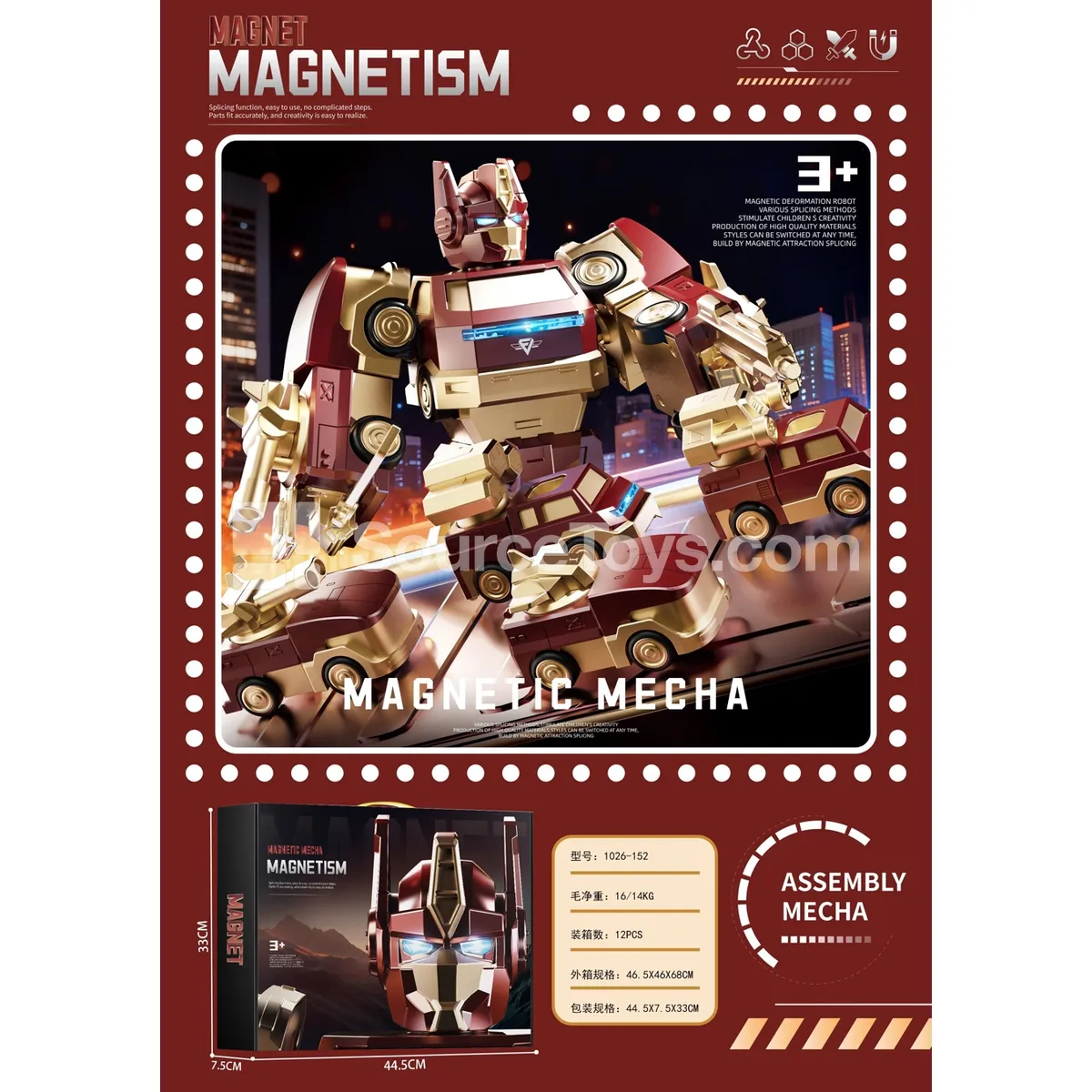 Magnetic Robot Building Set Magnetic Robot Building Set