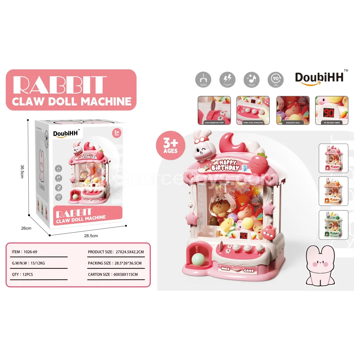 Large Rabbit Claw Machine Large Rabbit Claw Machine