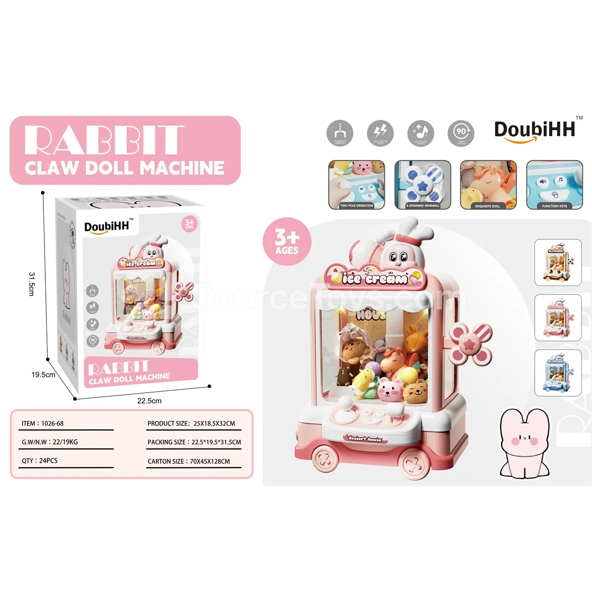 Small Claw Machine with Dolls Small Claw Machine with Dolls