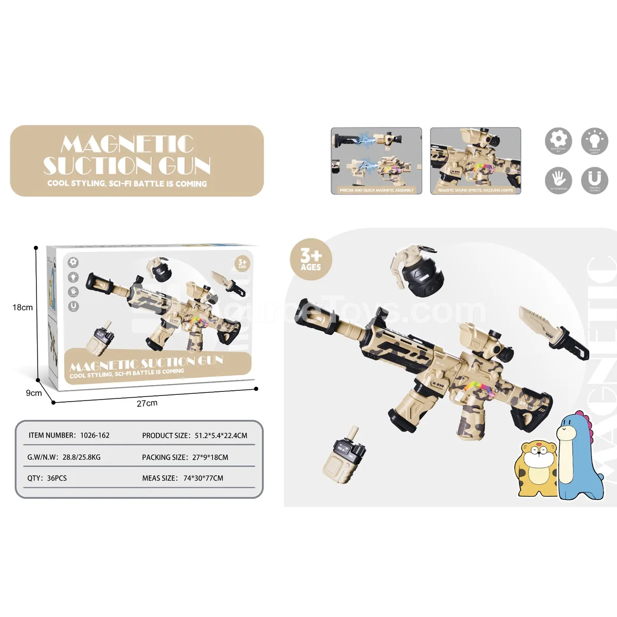 Magnetic Building Block Gun Assembly Set Magnetic Building Block Gun Assembly Set