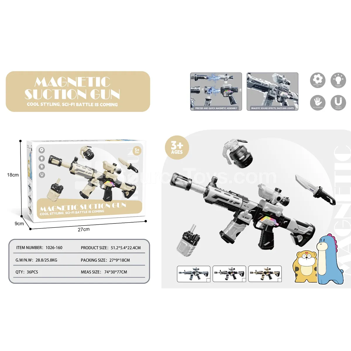 Magnetic Building Gun Assembly Set Magnetic Building Gun Assembly Set