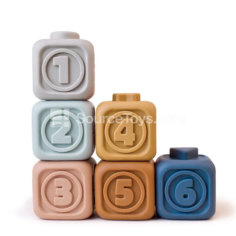Montessori 1-6 Soft Vinyl Blocks (Russian Version)