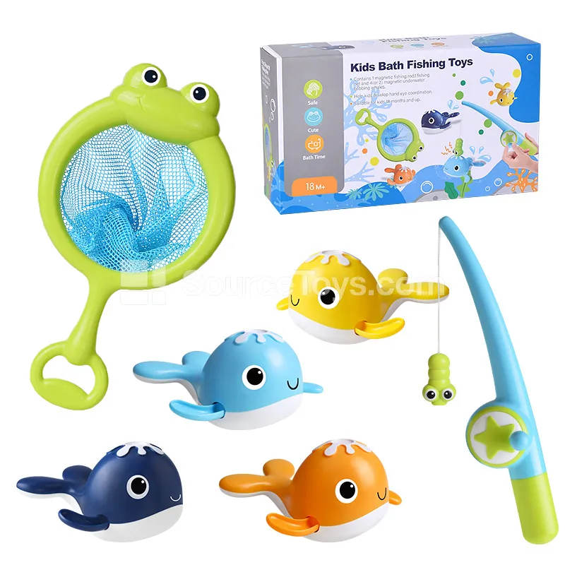 Fishing Net + Fishing Rod + 4 Magnetic Fish