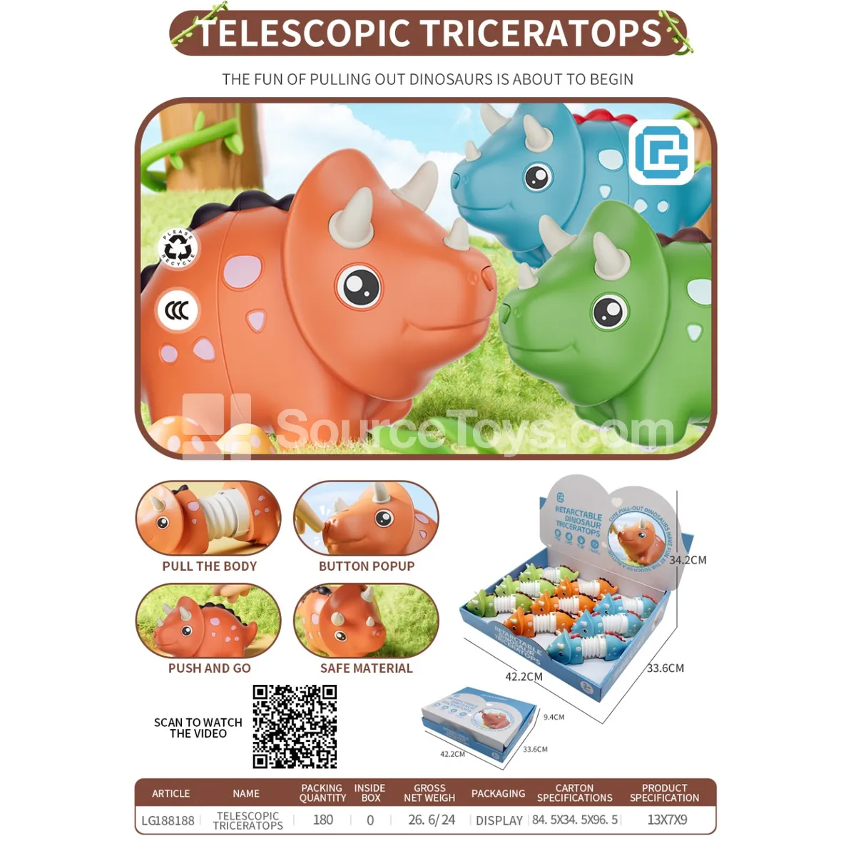 Inertia Collision Telescopic Triceratops