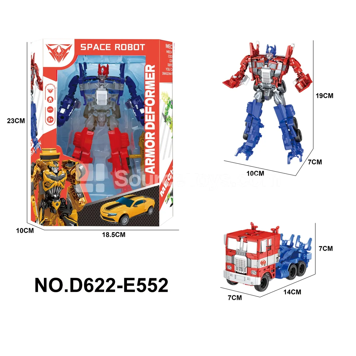 Transforming Mecha Toy, Window Box (D622-E552) Transforming Mecha Toy, Window Box (D622-E552)