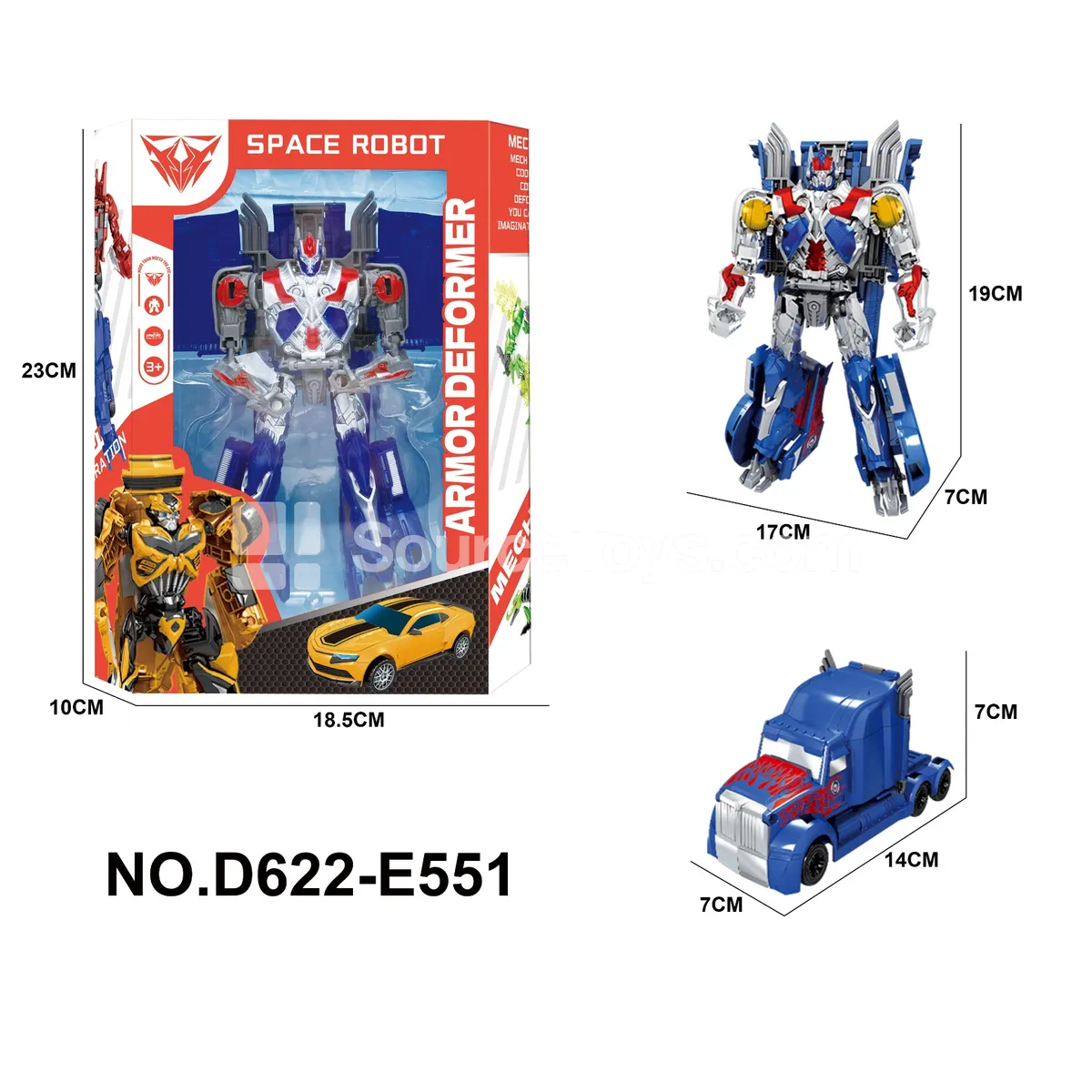 Transforming Mecha Toy, Window Box (D622-E551) Transforming Mecha Toy, Window Box (D622-E551)