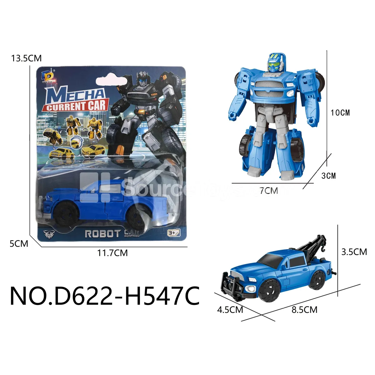DIY Assembly Transforming Pickup Truck Model Kit (D622-H547C) DIY Assembly Transforming Pickup Truck Model Kit (D622-H547C)