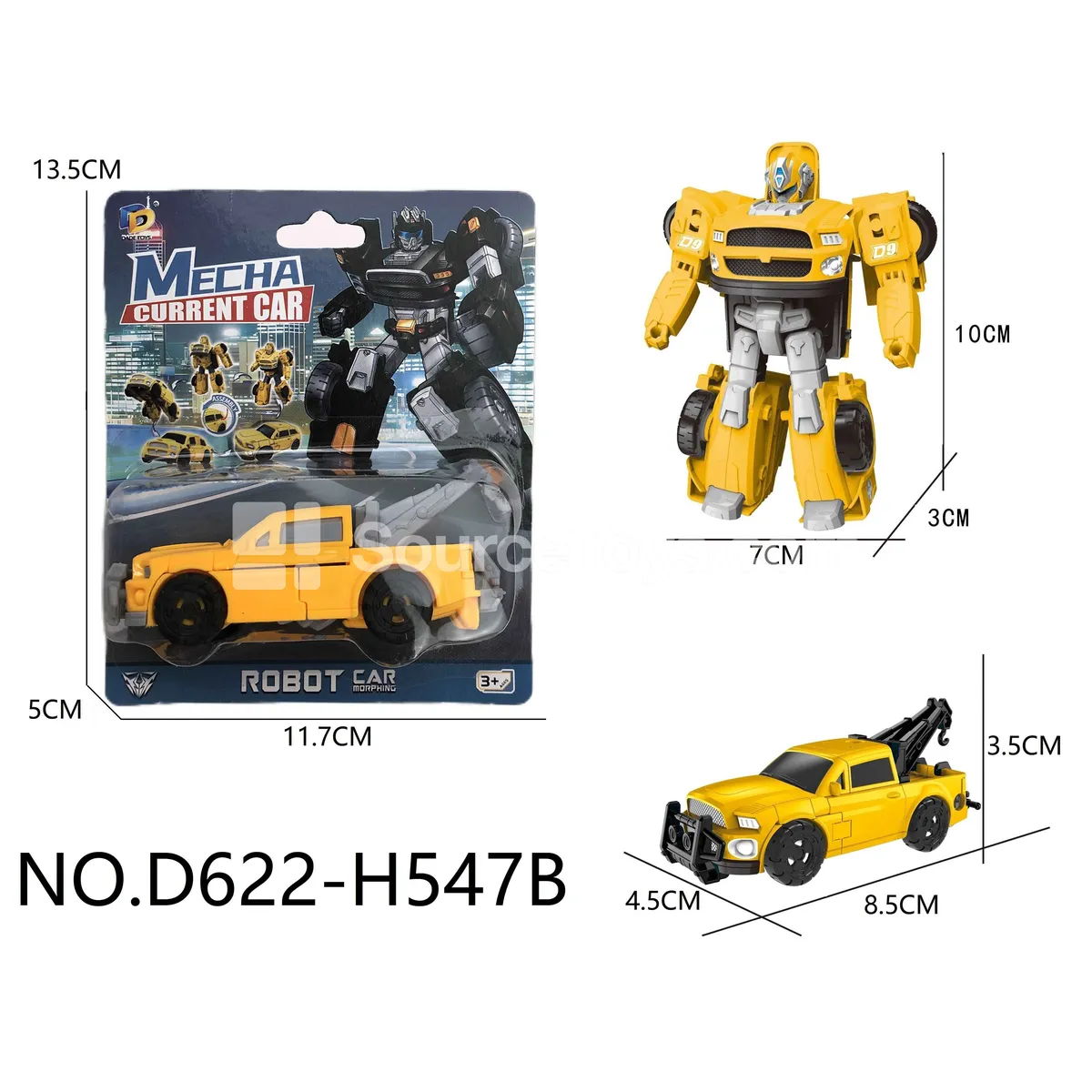 DIY Assembly Transforming Pickup Truck Model Kit (D622-H547B) DIY Assembly Transforming Pickup Truck Model Kit (D622-H547B)