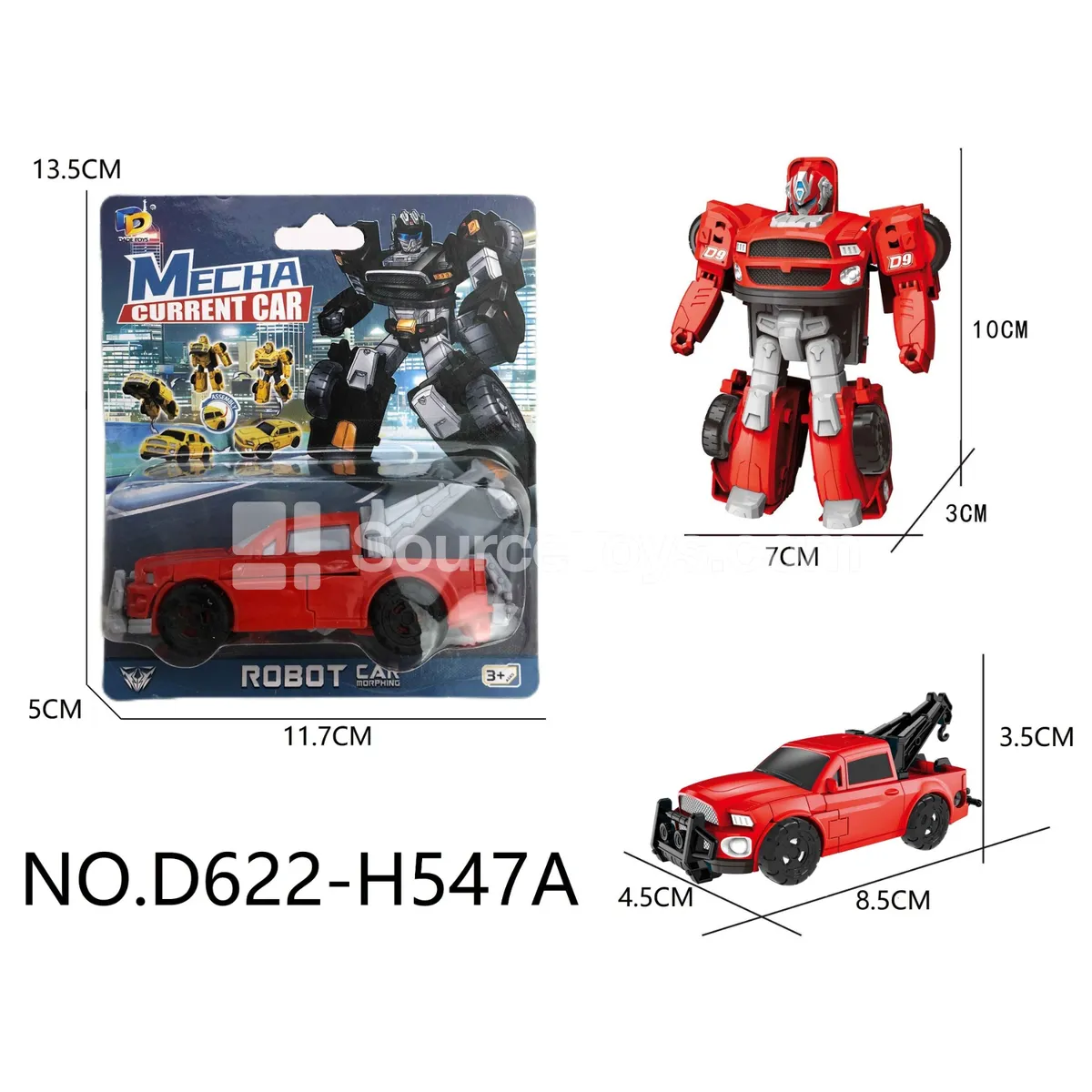 DIY Assembly Transforming Pickup Truck Model Kit (D622-H547A) DIY Assembly Transforming Pickup Truck Model Kit (D622-H547A)