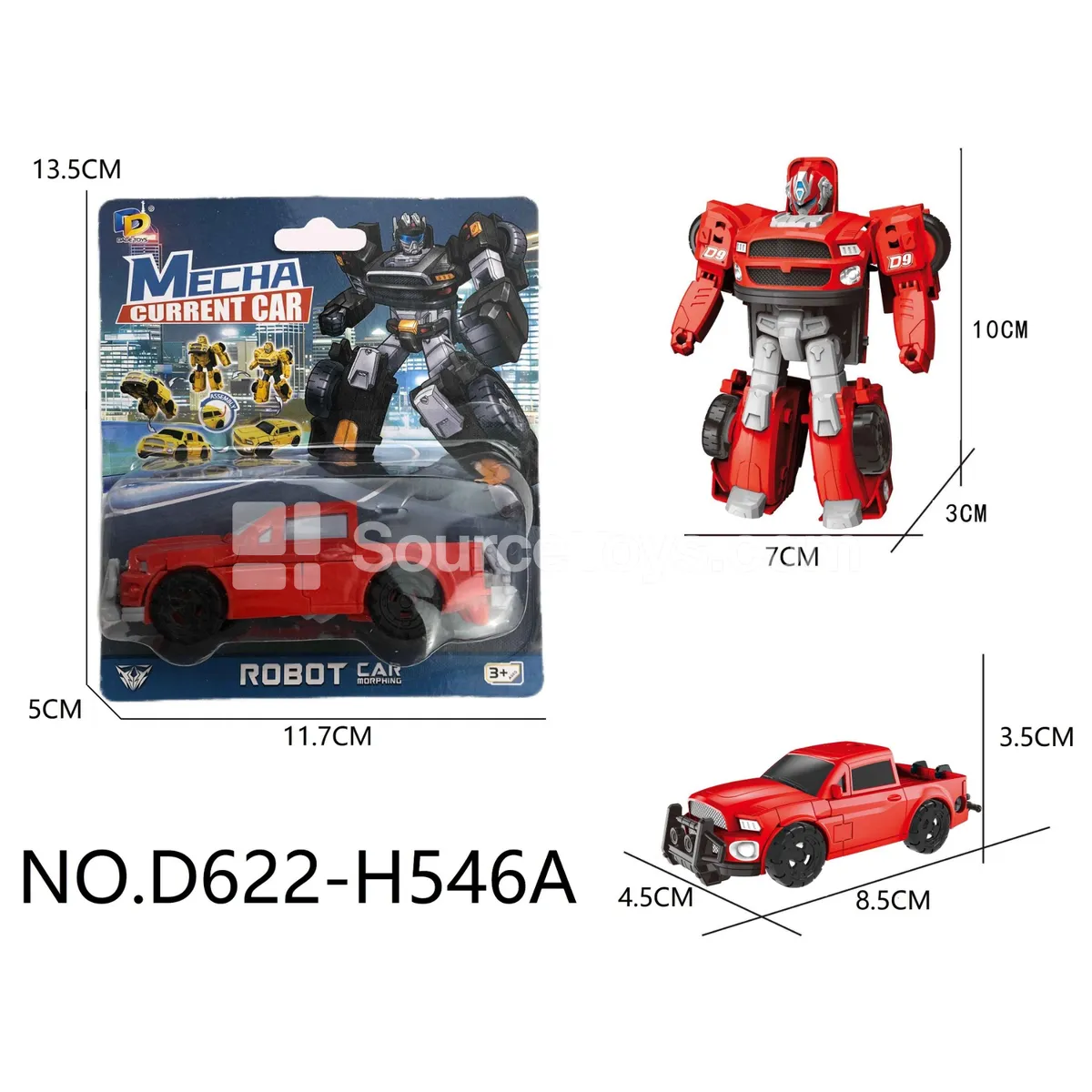 DIY Assembly Transforming Pickup Truck Model Kit (D622-H546A) DIY Assembly Transforming Pickup Truck Model Kit (D622-H546A)