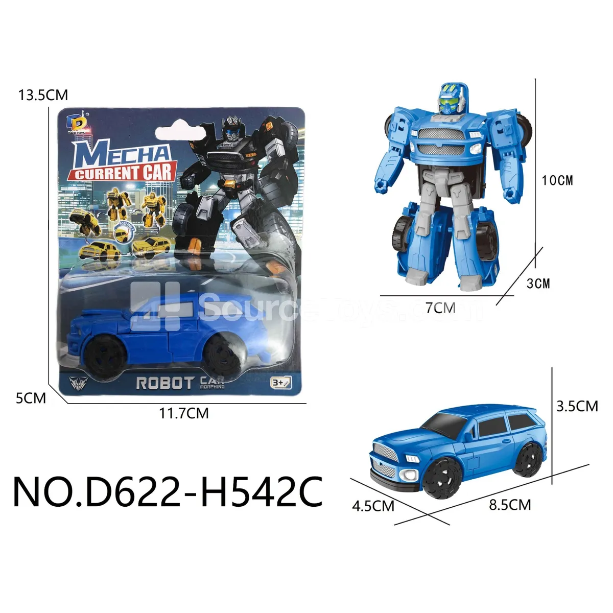 DIY Assembly Transforming Toy Car (D622-H542C) DIY Assembly Transforming Toy Car (D622-H542C)