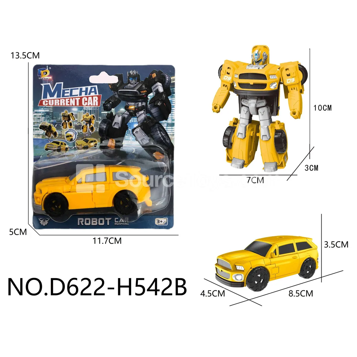 DIY Assembly Transforming Toy Car (D622-H542B) DIY Assembly Transforming Toy Car (D622-H542B)