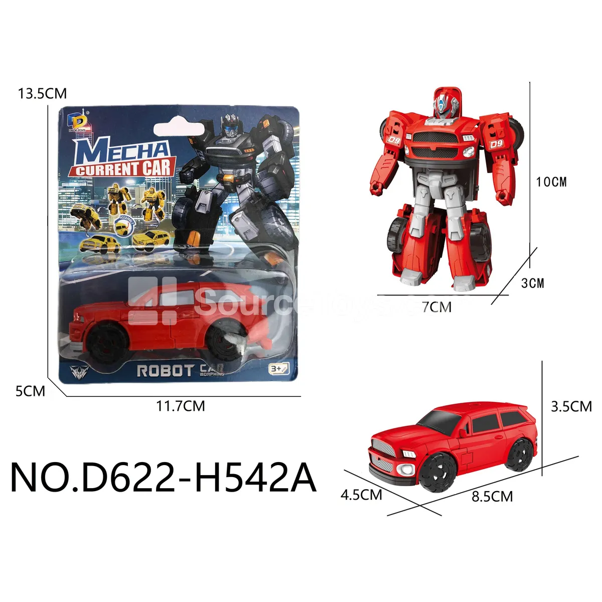 DIY Assembly Transforming Car Model Kit (D622-H542A) DIY Assembly Transforming Car Model Kit (D622-H542A)