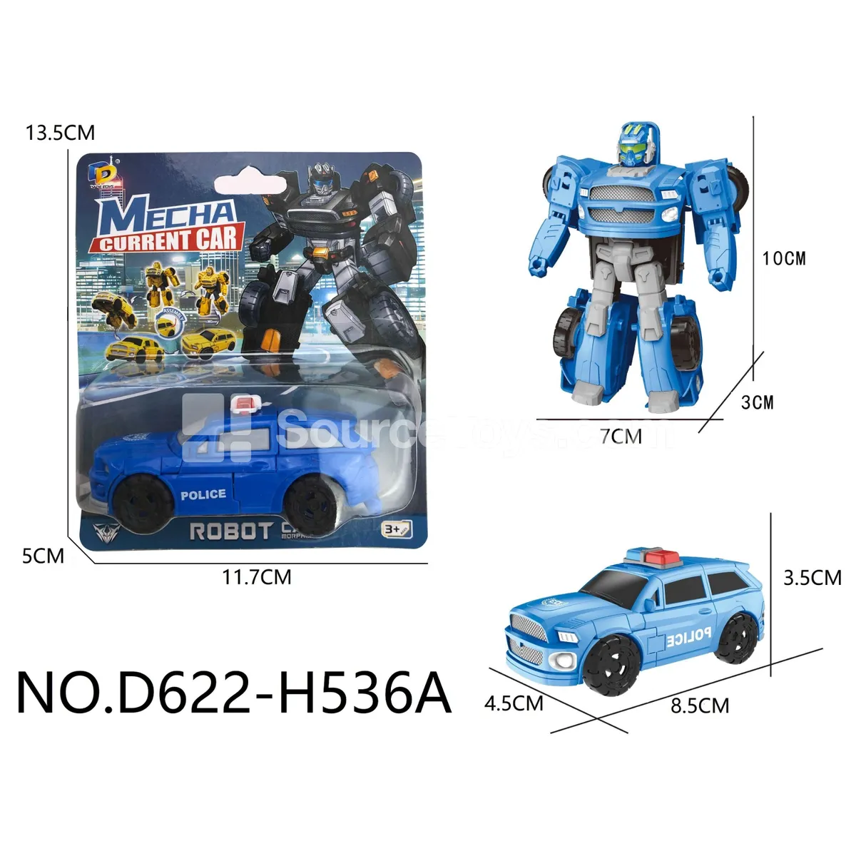 DIY Assembly Transforming Police Vehicle (D622-H536A) DIY Assembly Transforming Police Vehicle (D622-H536A)