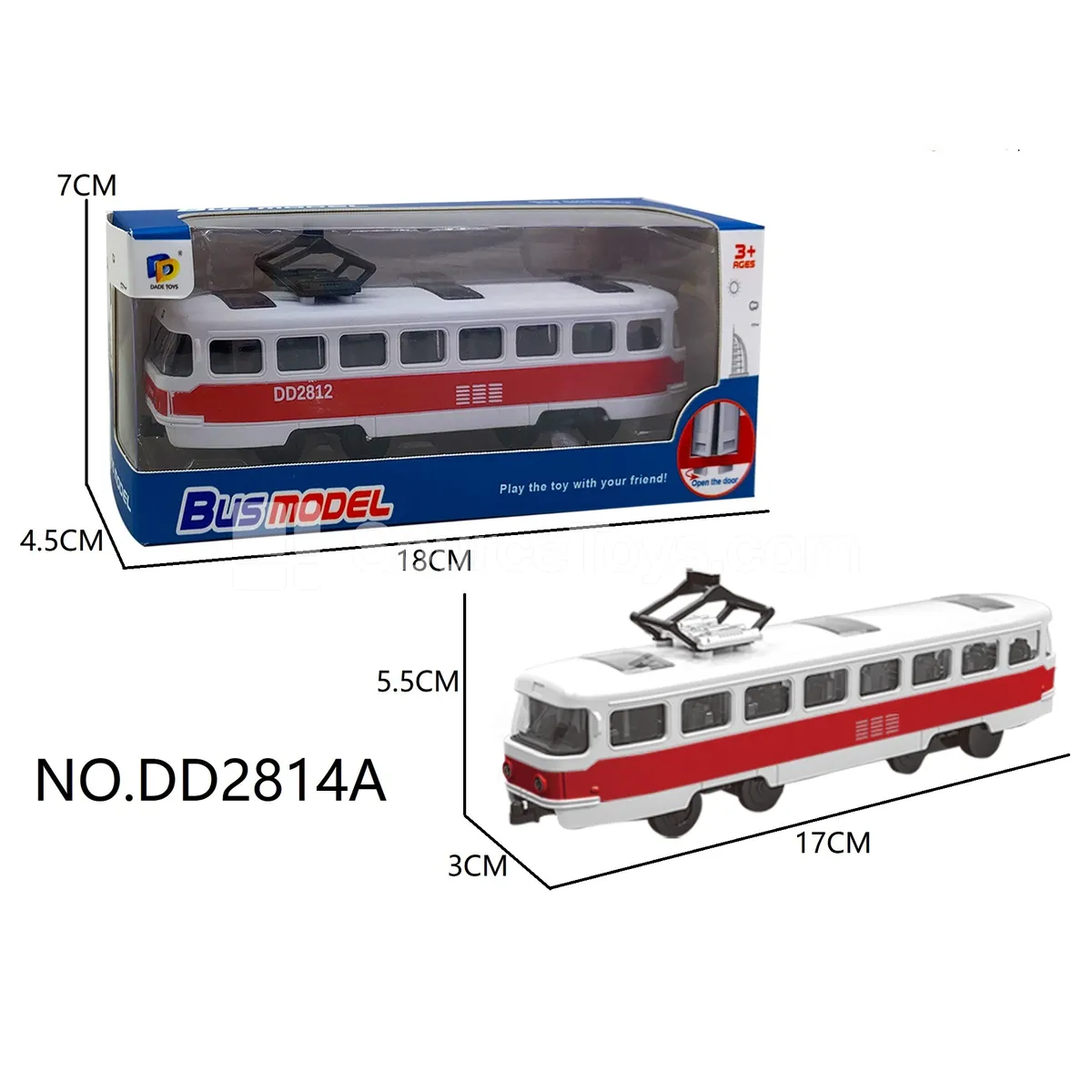 Friction-Powered Toy Bus (DD2814A) Friction-Powered Toy Bus (DD2814A)