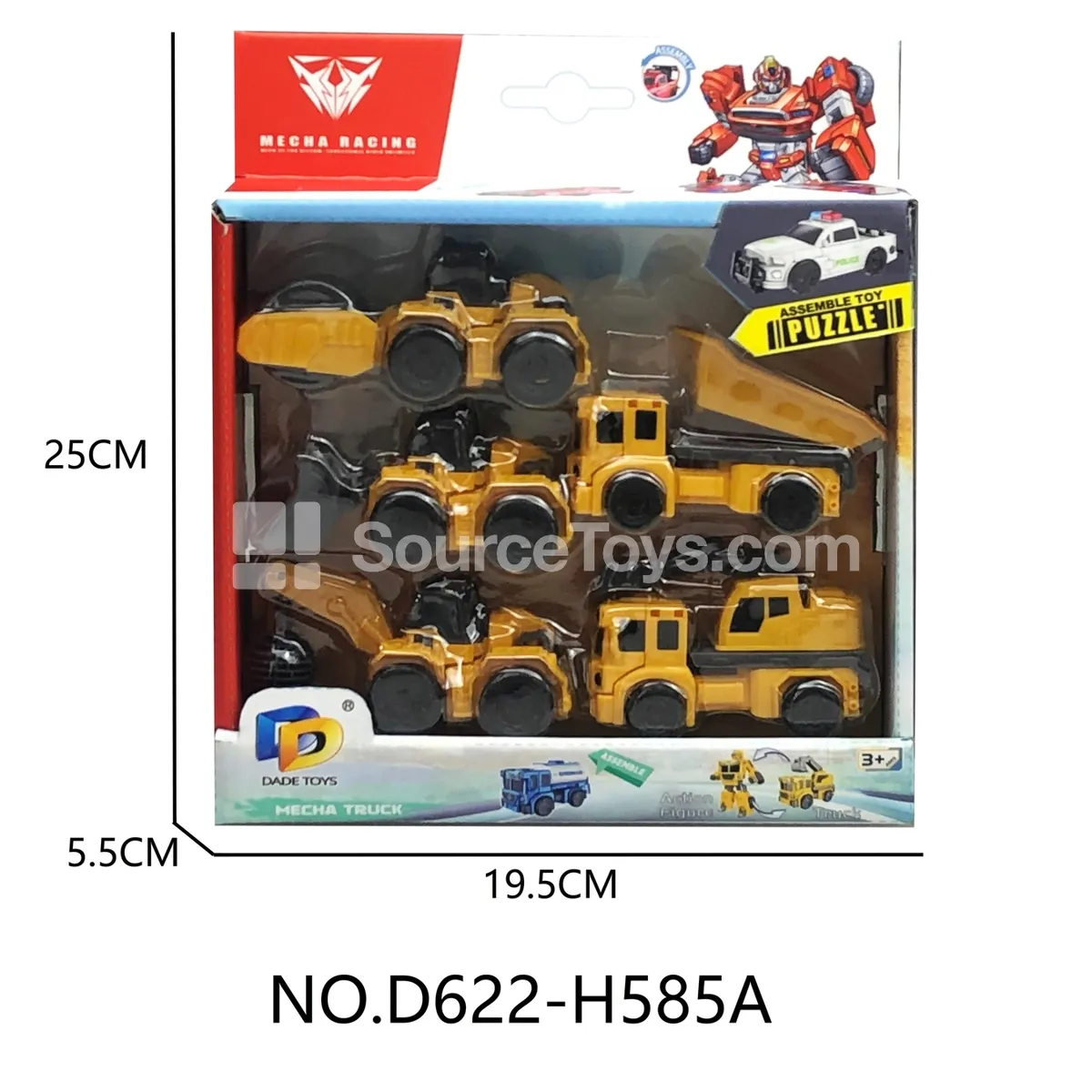 DIY Assembly Transforming Construction Vehicle Model Kit (D622-H585A) DIY Assembly Transforming Construction Vehicle Model Kit (D622-H585A)