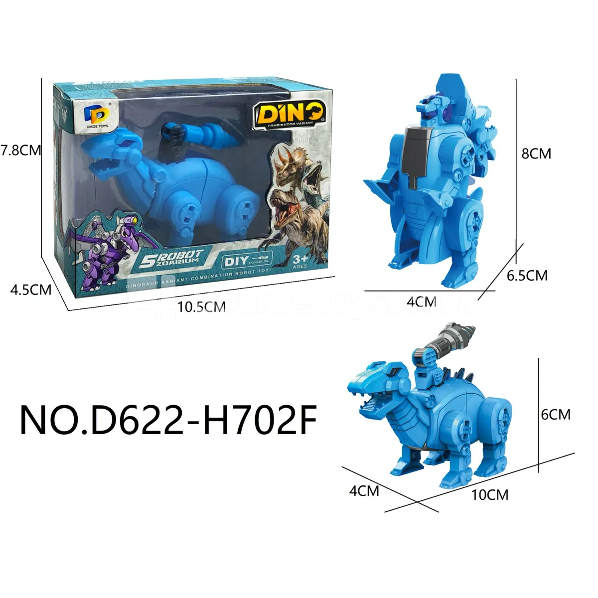 DIY Assembly Transforming Dinosaur Model Kit (D622-H702F) DIY Assembly Transforming Dinosaur Model Kit (D622-H702F)