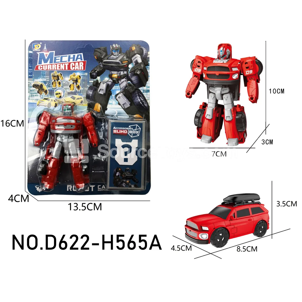 DIY Assembly Transforming Car Model Kit (D622-H565A) DIY Assembly Transforming Car Model Kit (D622-H565A)