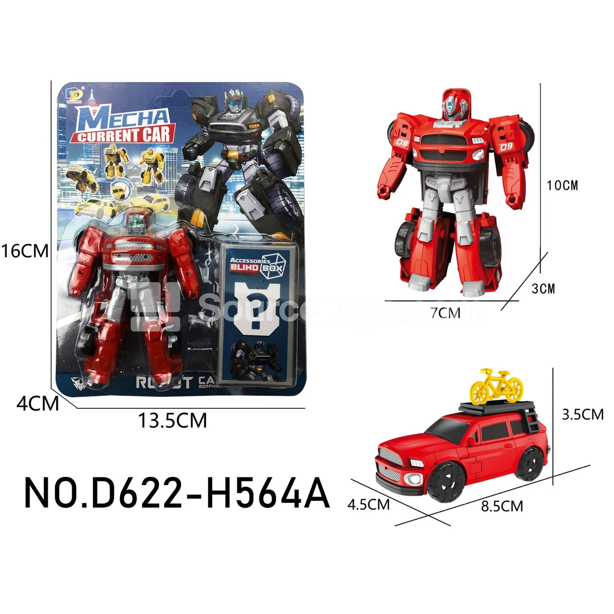 DIY Assembly Transforming Toy Car (D622-H564A) DIY Assembly Transforming Toy Car (D622-H564A)