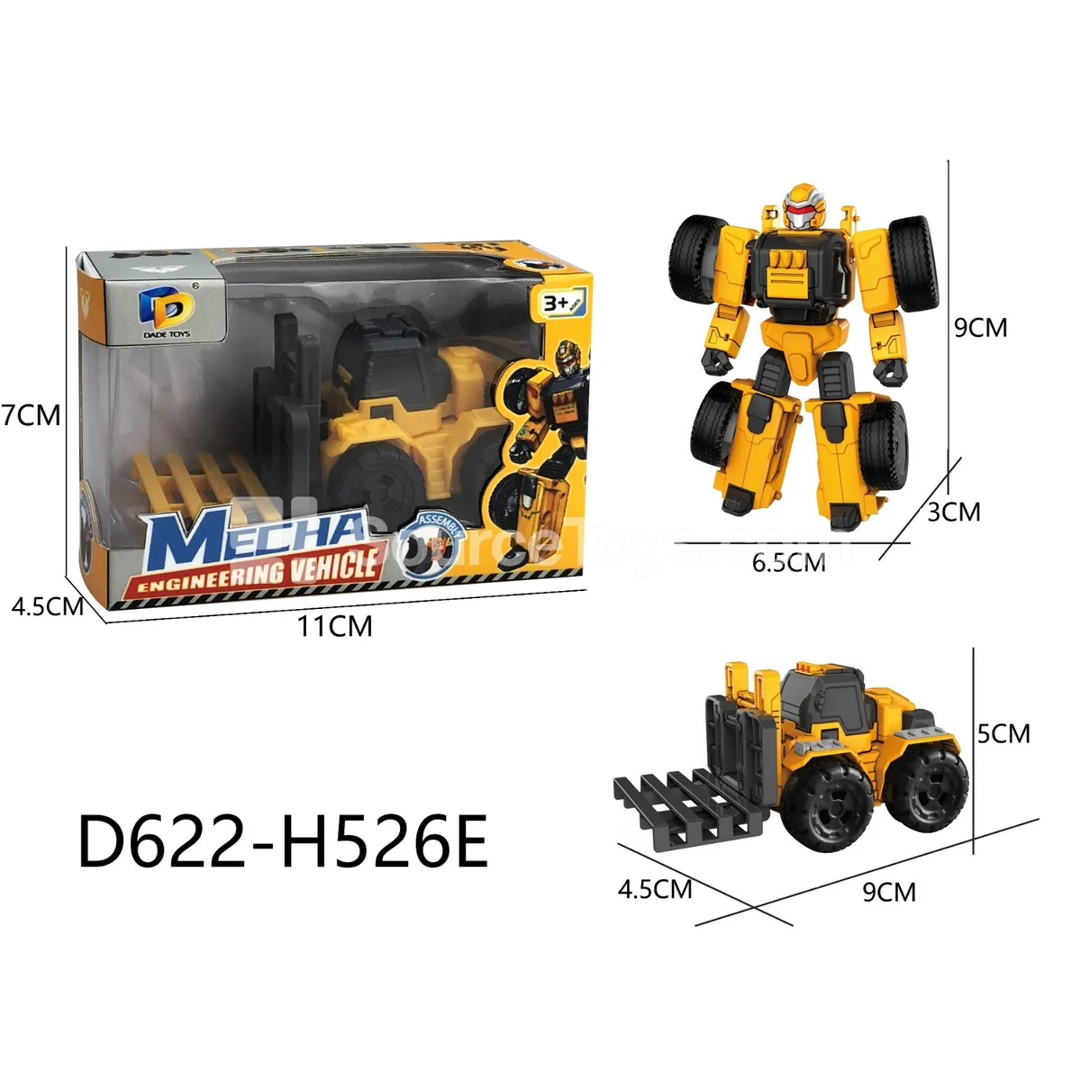 DIY Assembly Transforming Construction Vehicle (D622-H526E) DIY Assembly Transforming Construction Vehicle (D622-H526E)