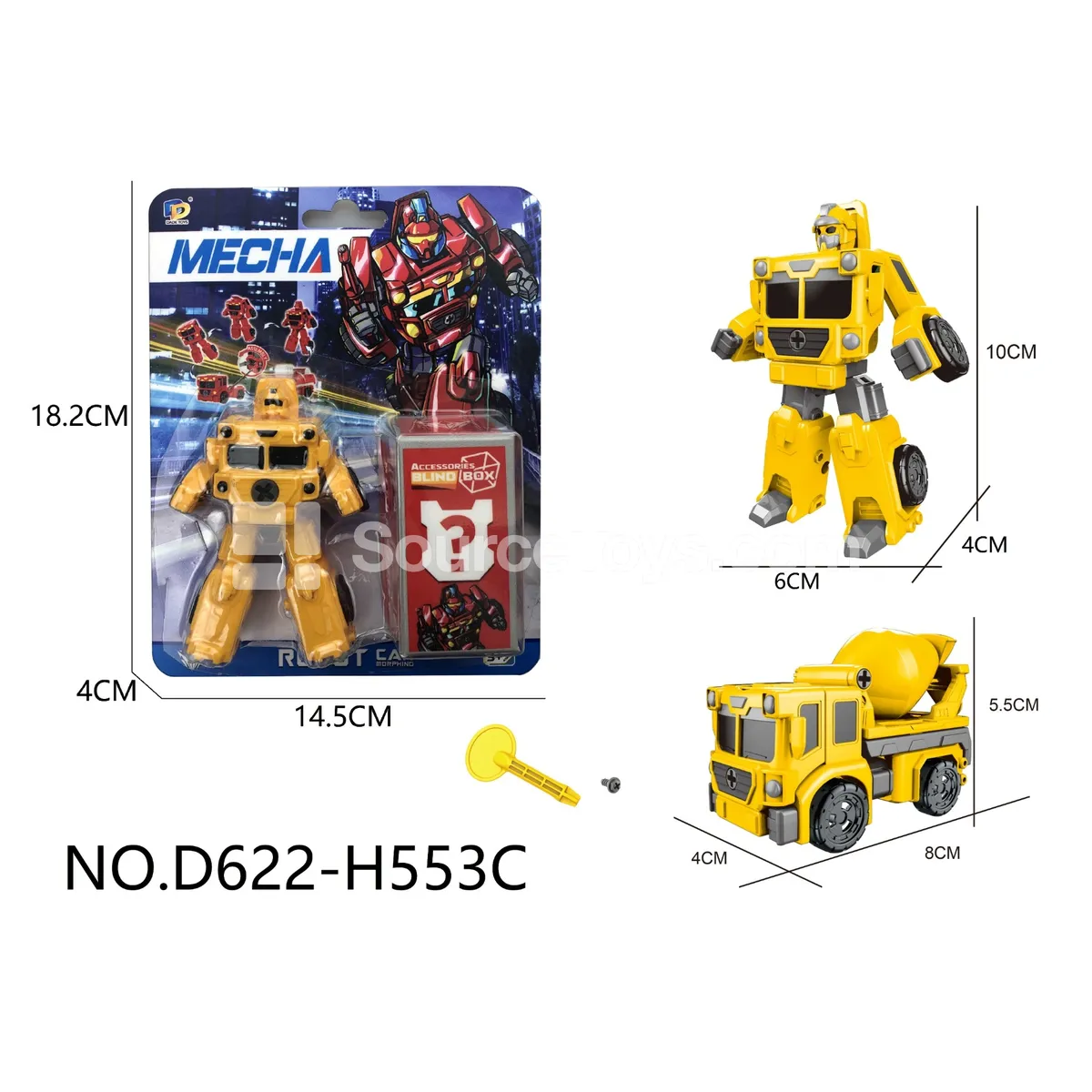 DIY Assembly Transforming Construction Vehicle (D622-H553C) DIY Assembly Transforming Construction Vehicle (D622-H553C)