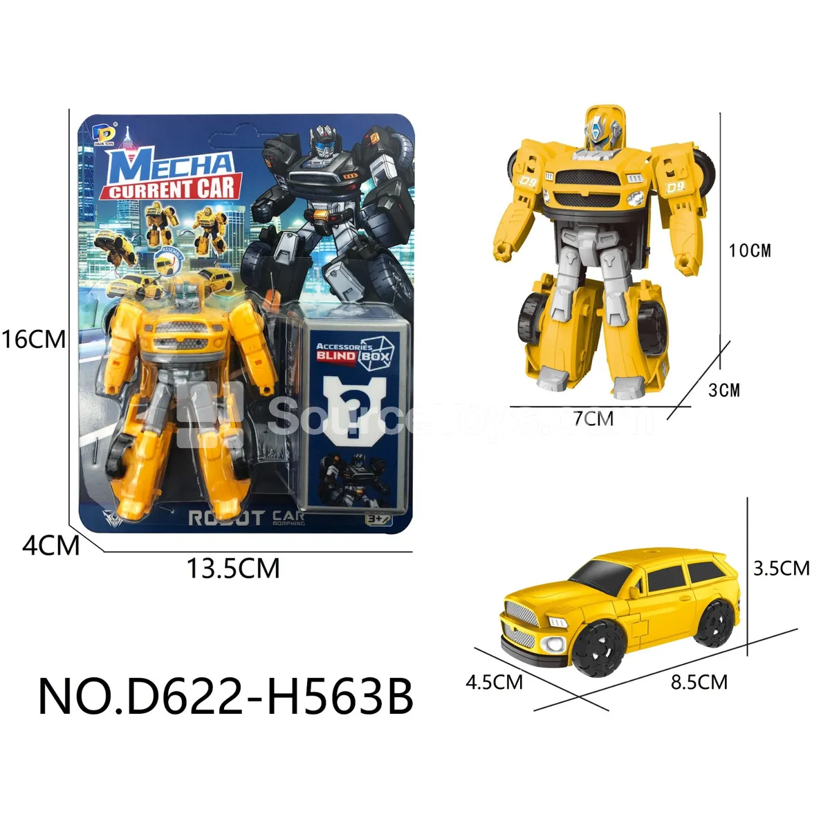 DIY Assembly Transforming Toy Car (D622-H563B) DIY Assembly Transforming Toy Car (D622-H563B)