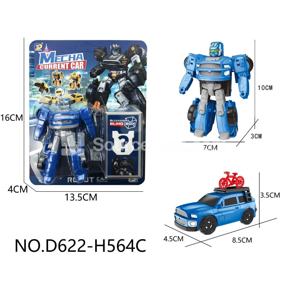 DIY Assembly Transforming Car Model Kit (D622-H564C) DIY Assembly Transforming Car Model Kit (D622-H564C)