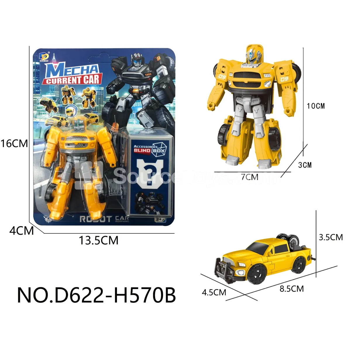DIY Assembly Transforming Pickup Truck Model Kit (D622-H570B) DIY Assembly Transforming Pickup Truck Model Kit (D622-H570B)