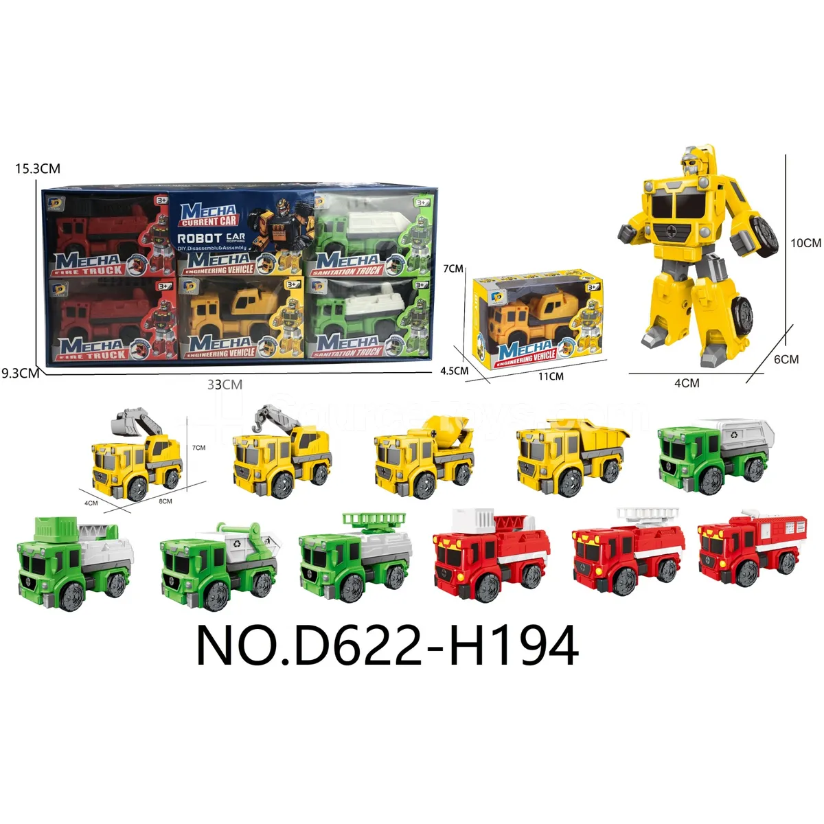DIY Transforming Vehicle Model Kit (D622-H194) DIY Transforming Vehicle Model Kit (D622-H194)