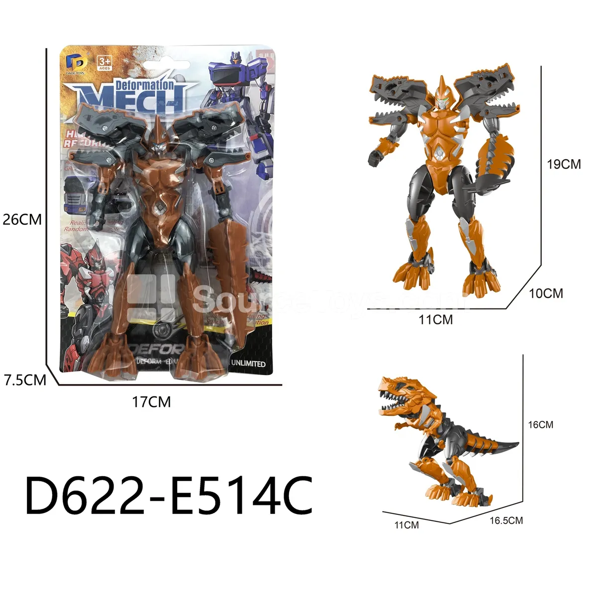 Transforming Mecha Toy, Blister Card (D622-E514C) Transforming Mecha Toy, Blister Card (D622-E514C)