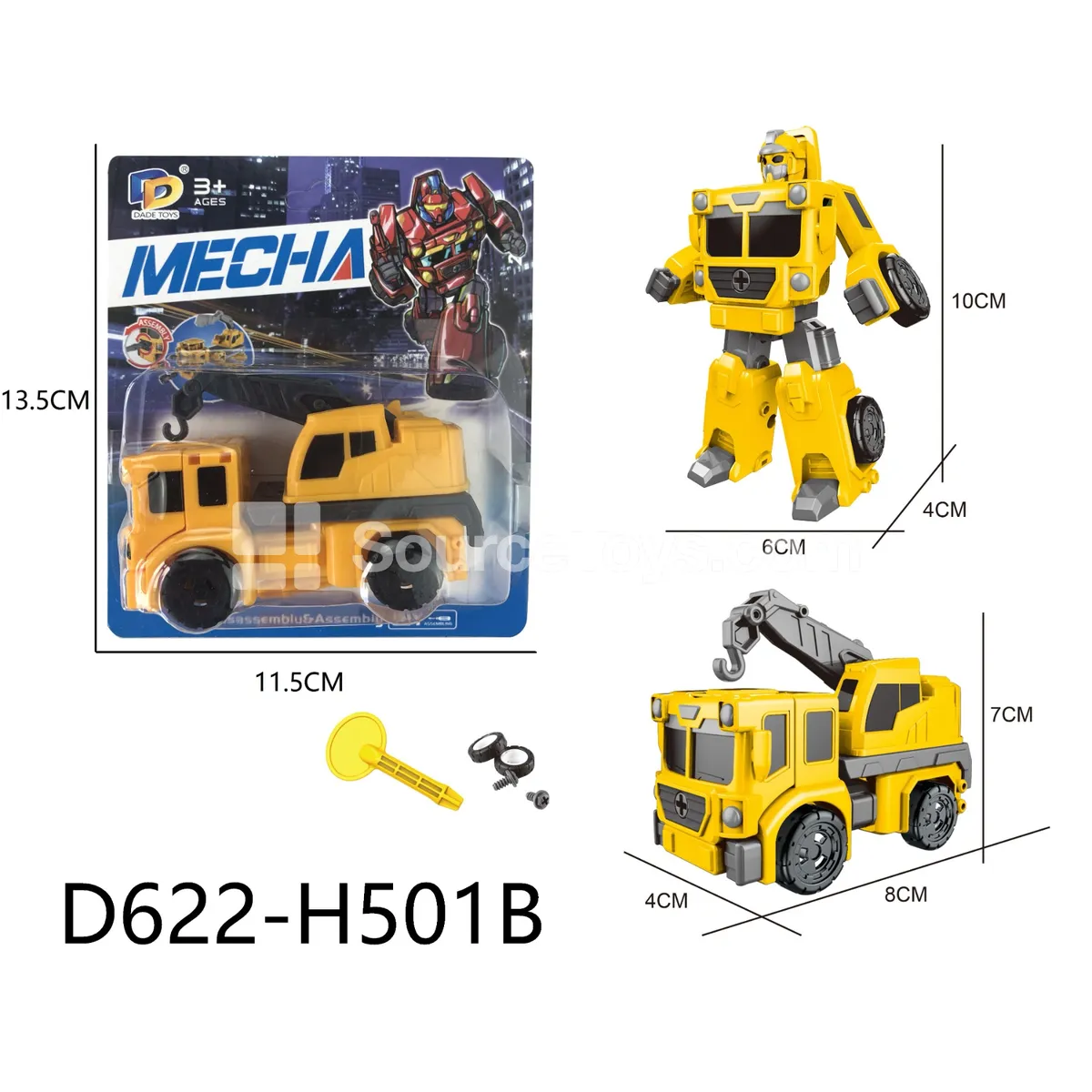 DIY Assembly Transforming Construction Vehicle (D622-H501B)
