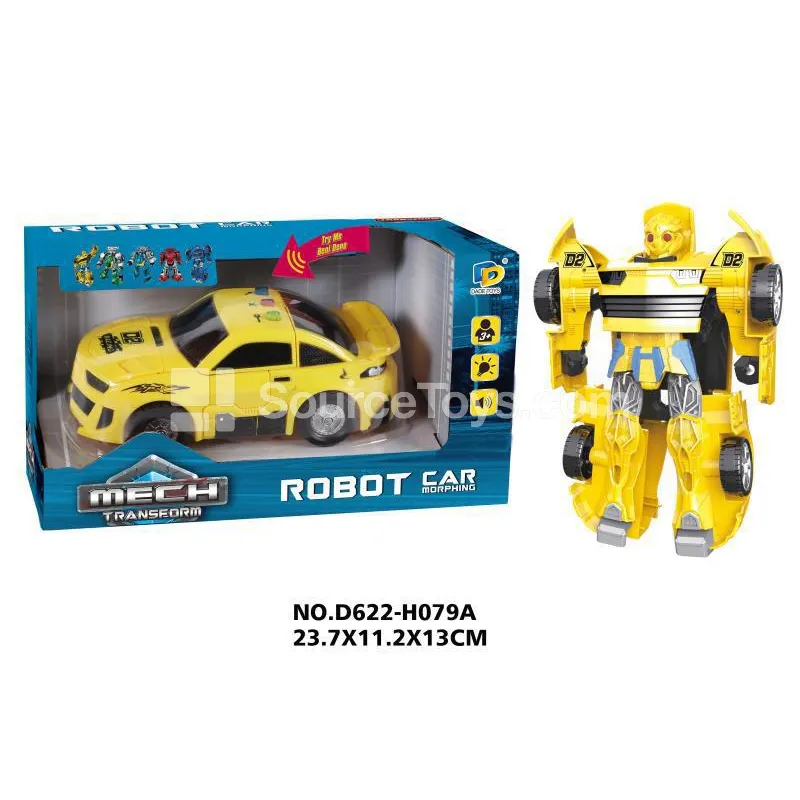 Transforming Mecha Toy with Music and Lights (D622-H079A)