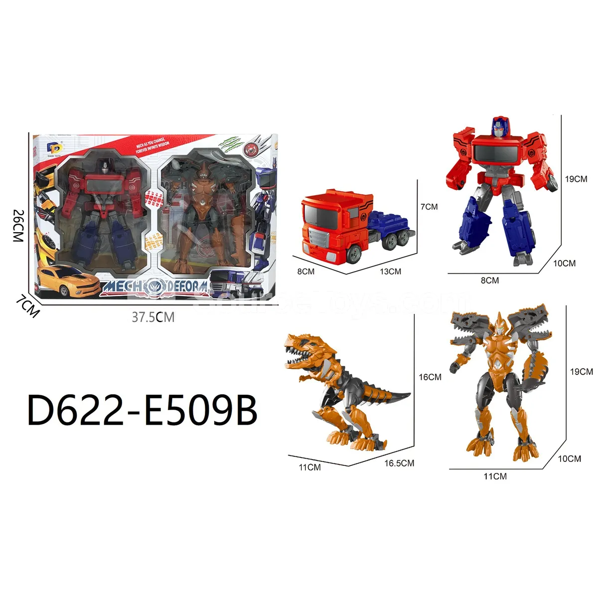 Transforming Mecha Toy, Window Box (D622-E509B)