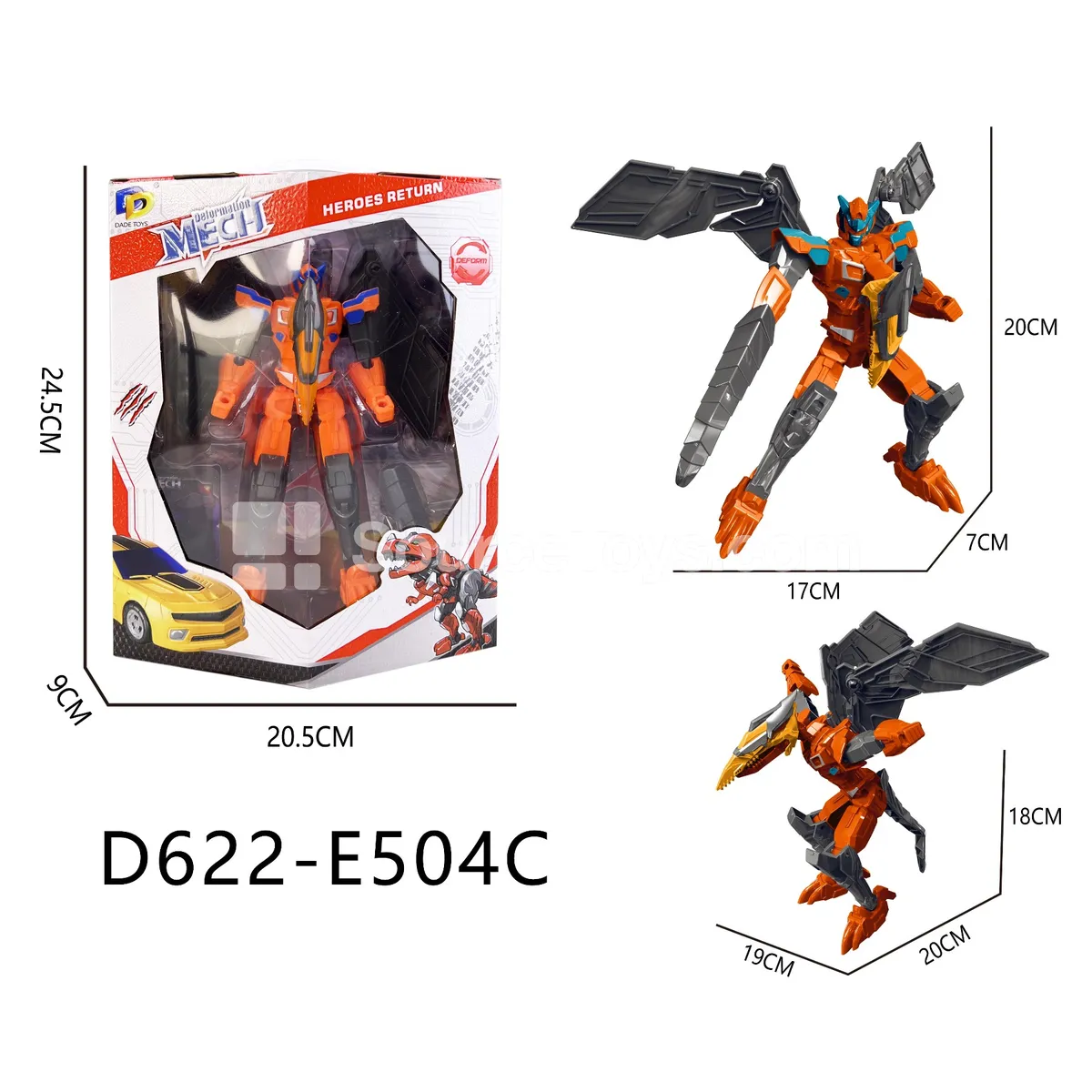 Transforming Mecha Toy, Window Box (D622-E504C)