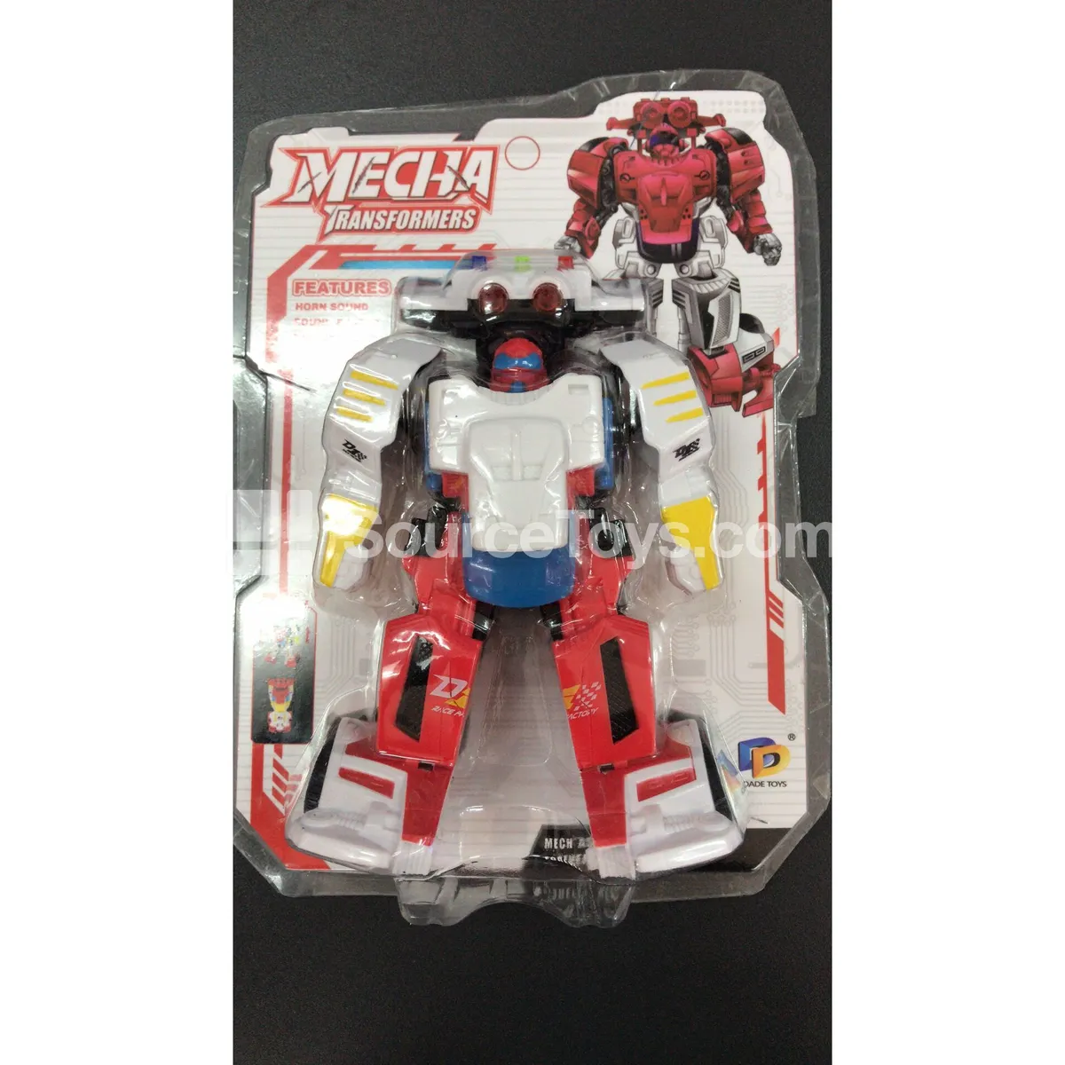 Transforming Robot Toy with Music and Lights (D622-H054A)
