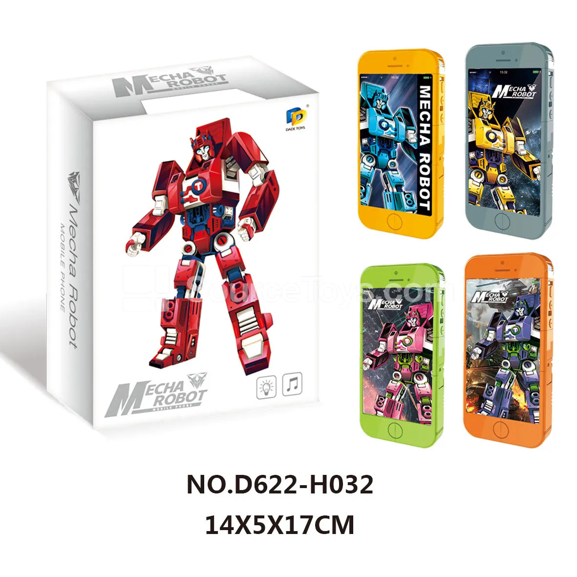 Transforming Toy Phone with Music and Lights (D622-H032)