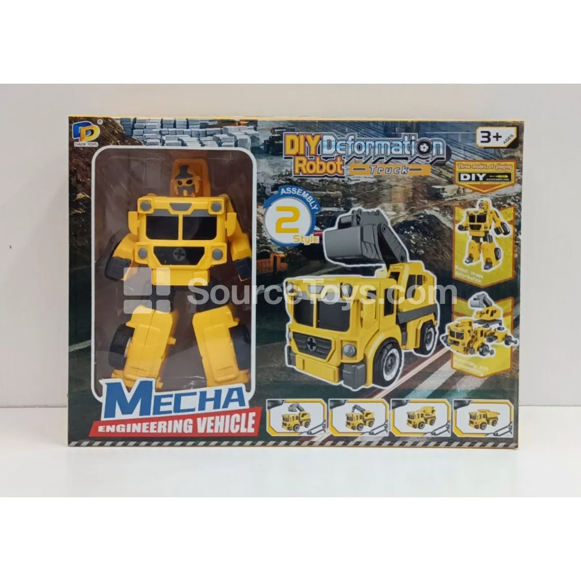DIY Assembly Transforming Construction Vehicle (D622-H140ABCD)