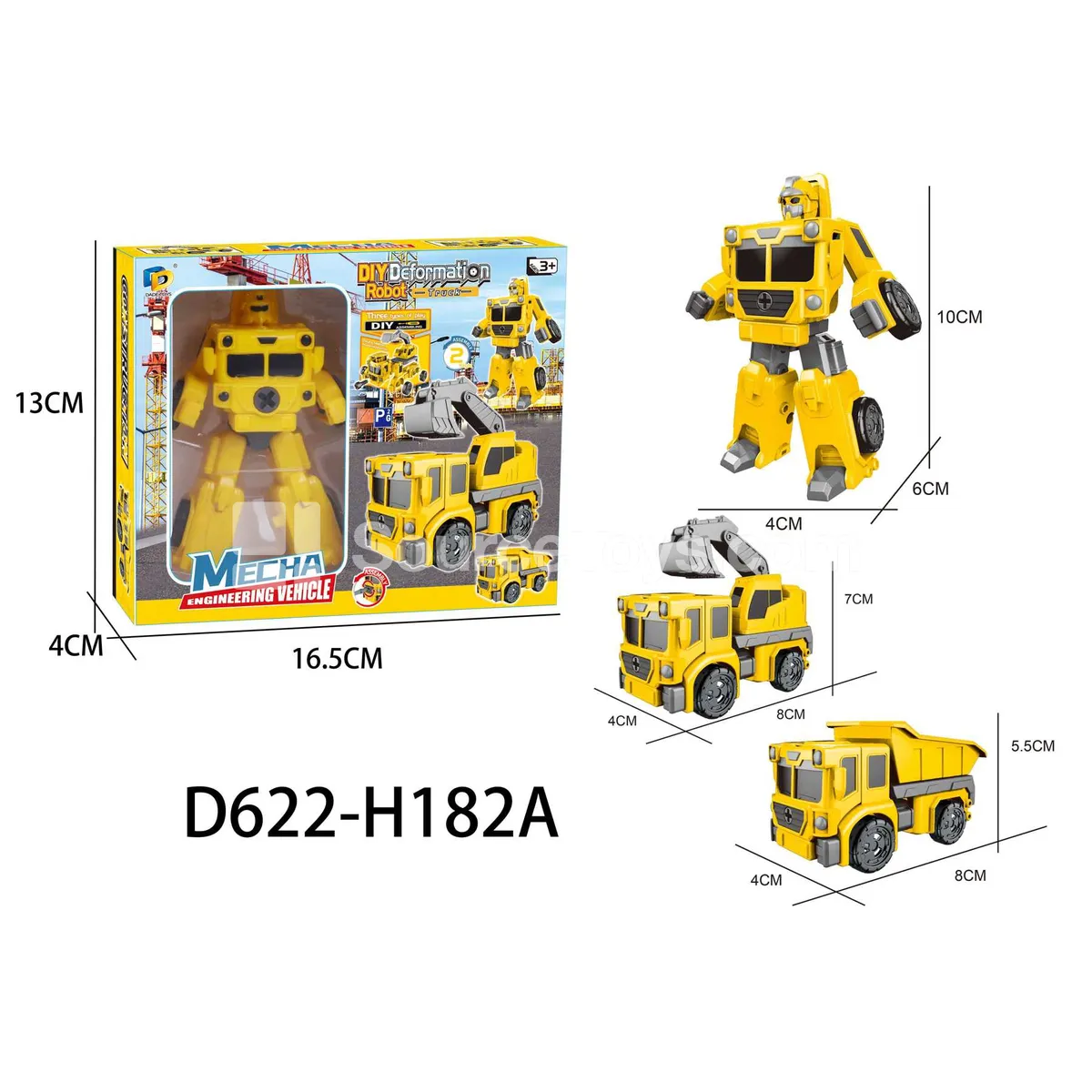 DIY Assembly Transforming Construction Vehicle (D622-H182A) DIY Assembly Transforming Construction Vehicle (D622-H182A)