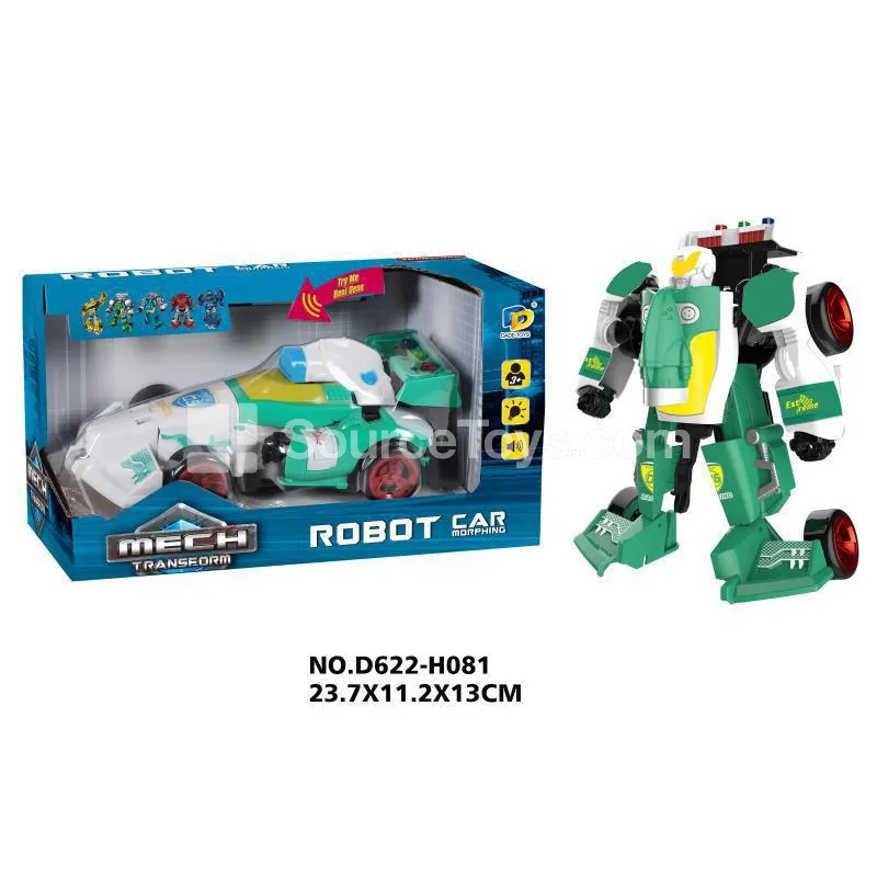 Transforming Mecha Toy with Music and Lights (D622-H081A)