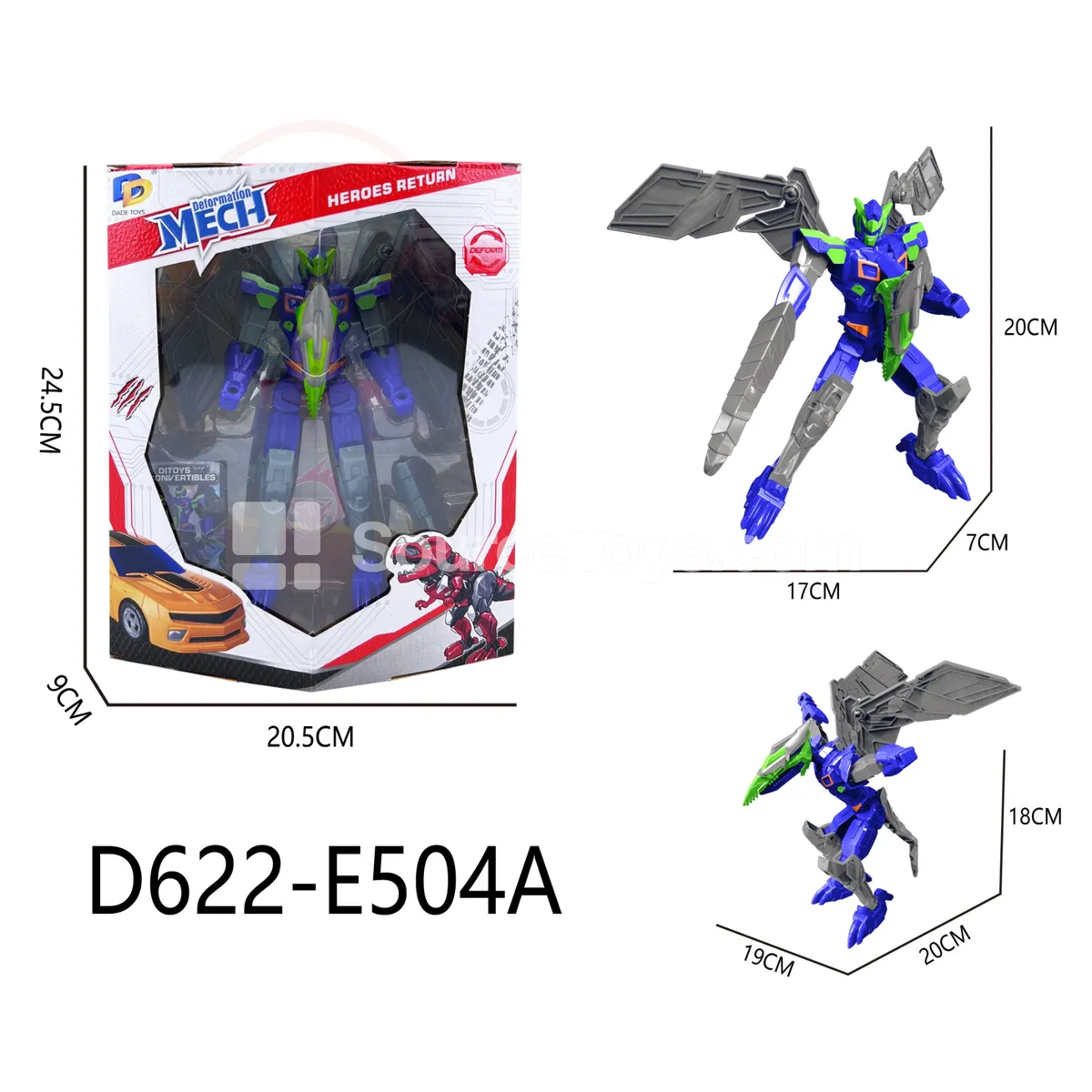 Transforming Mecha Toy, Window Box (D622-E504A)