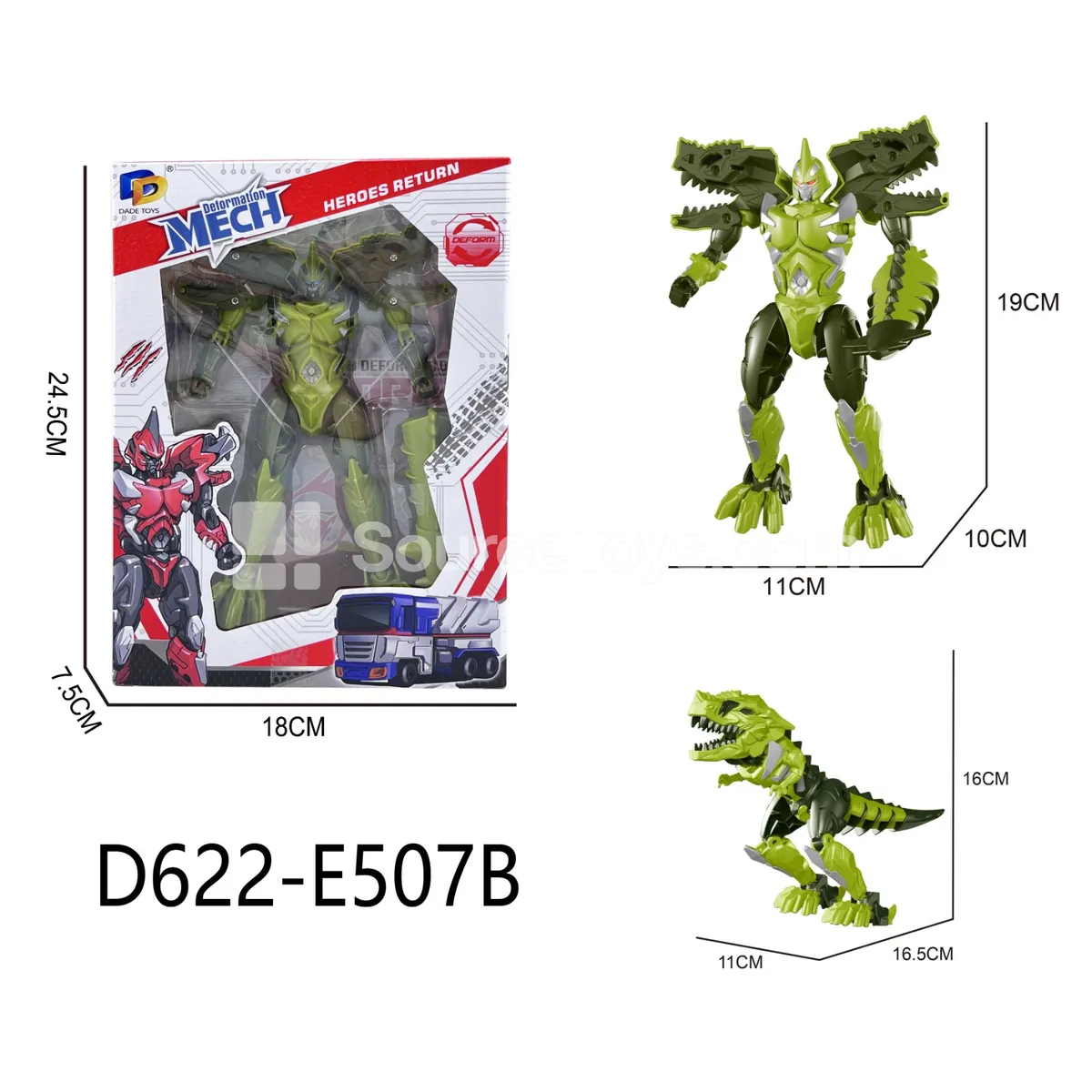 Transforming Mecha Toy, Window Box (D622-E507B)