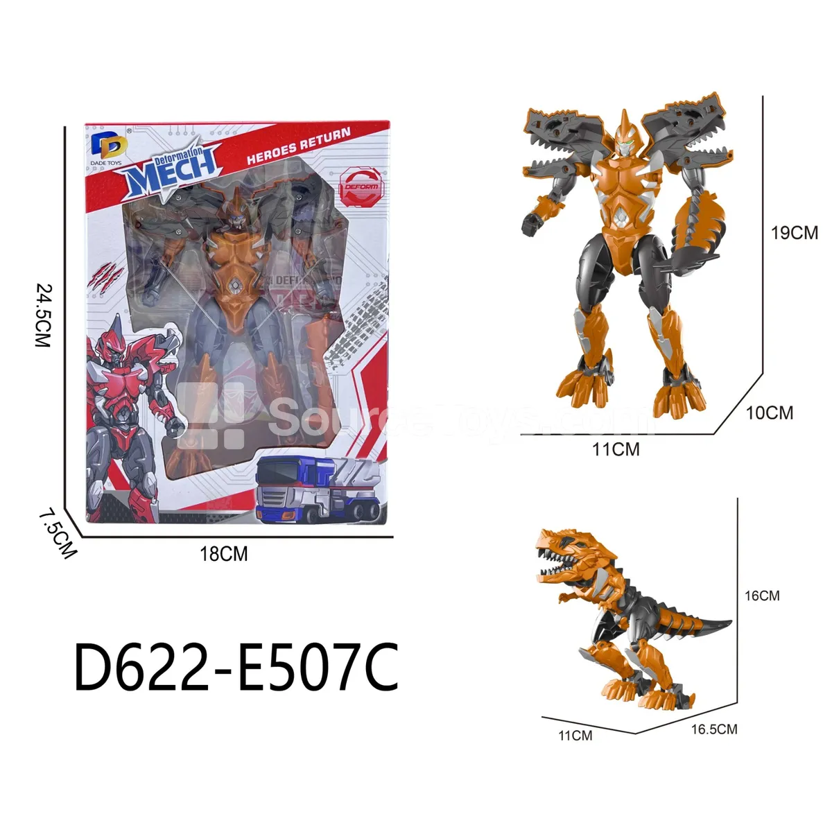 Transforming Mecha Toy, Window Box (D622-E507C)