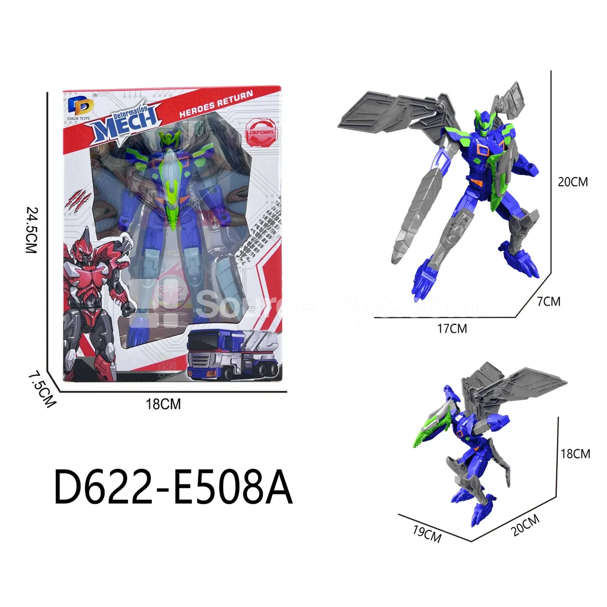 Transforming Mecha Toy, Window Box (D622-E508A)