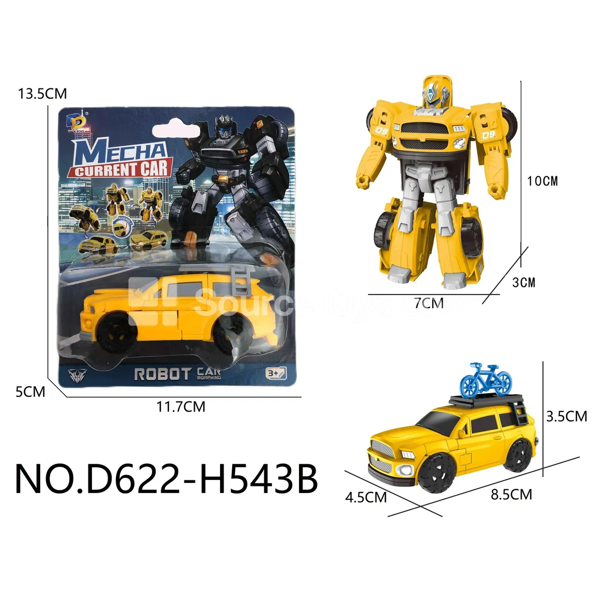 DIY Assembly Transforming Toy Car (D622-H543B)