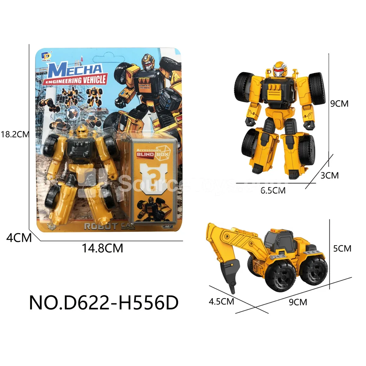 DIY Assembly Transforming Construction Vehicle (D622-H556D)