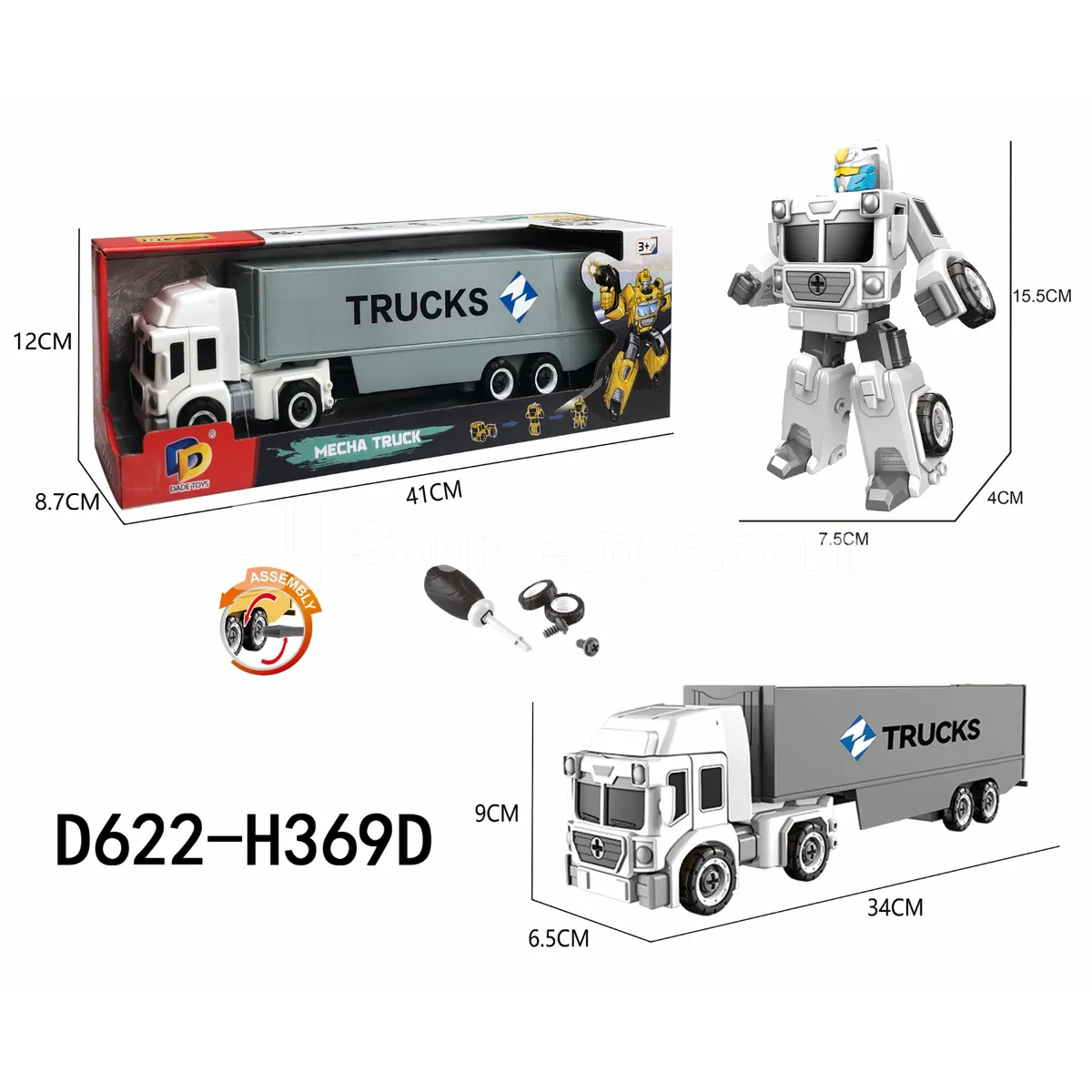 DIY Transforming Truck Model Kit
