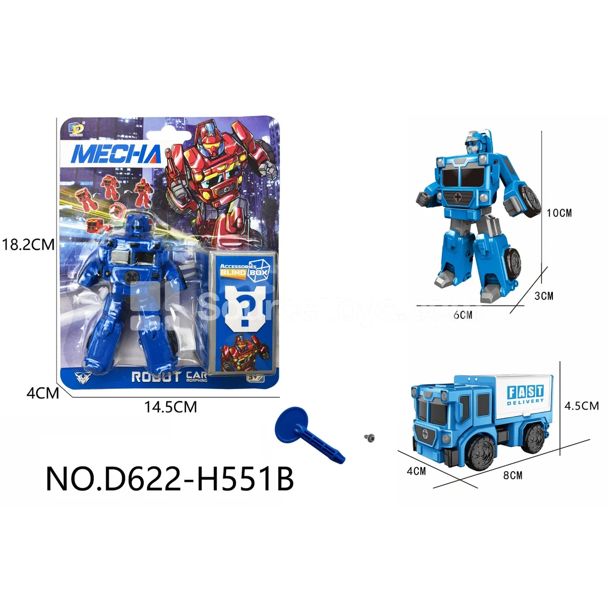 DIY Assembly Transforming Rescue Vehicle (D622-H551B)