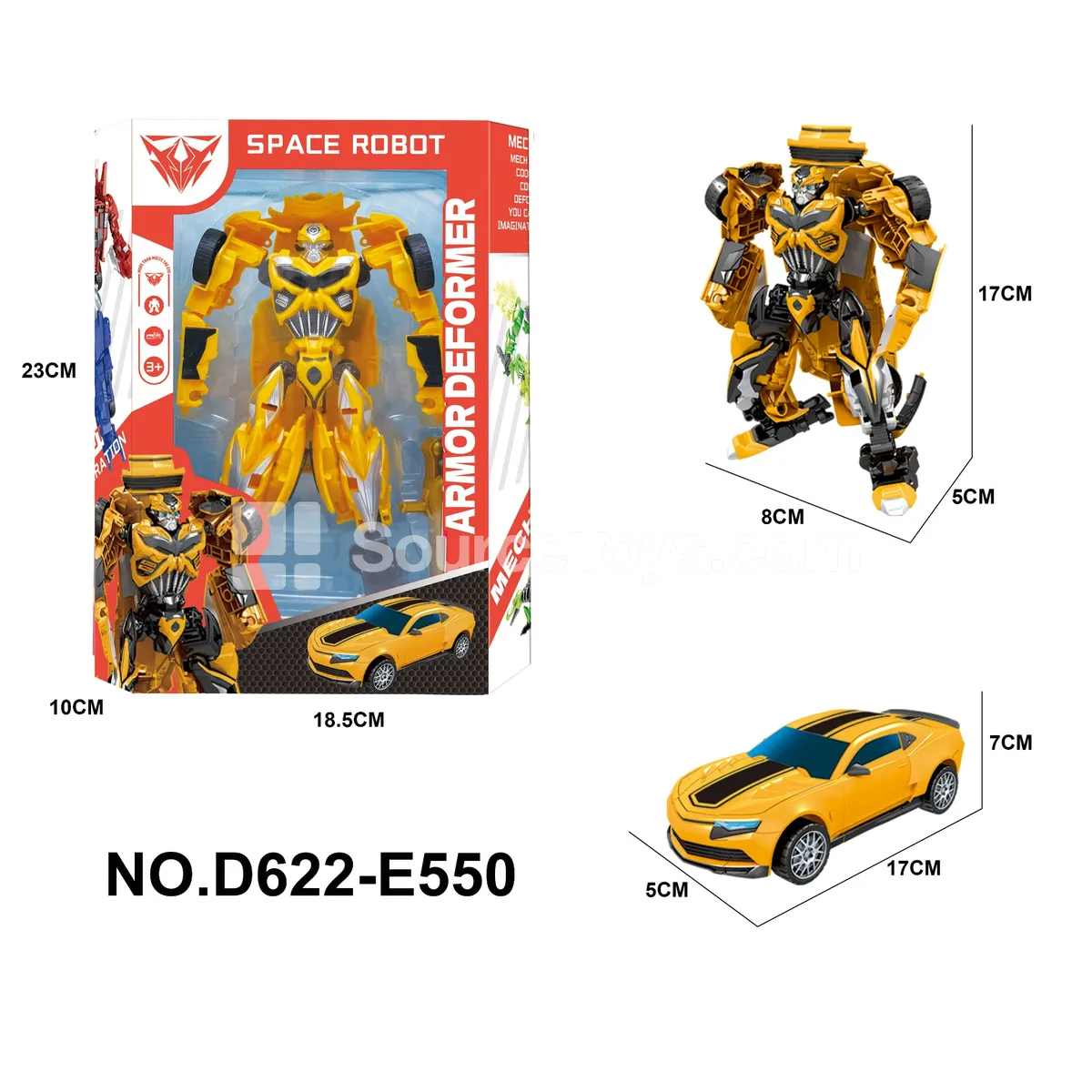 Transforming Mecha Toy, Window Box (D622-E550)